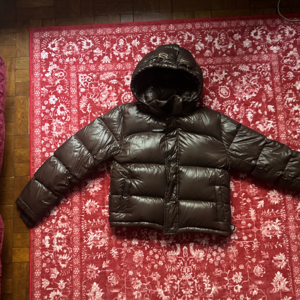 Aritzia Dark Brown Puffer Jacket
